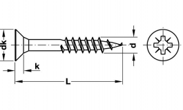 Hafele - Шуруп Hospa CS гальв. S 4,5x50мм - 015.41.984