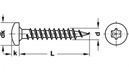 Hafele - Шуруп Hospa PH сталь оцинкована 3,0x13мм - 015.73.526