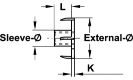 Hafele - Забивна гайка сталева без покриття M5 - 031.00.258