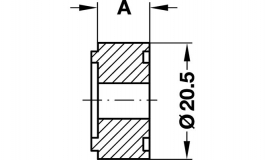 Hafele - Розпірна шайба для дублювання 5 мм біла - 037.93.726