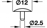 Кришка-заглушка D12 мм, пластмас, сосна