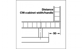 Hafele - Ручка-релінг 392х35 мм, сталь, колір нерж. - 115.71.617
