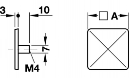 Hafele - Ручка кругла, цинк,хром.,полір.37x13мм - 136.81.202