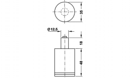 Hafele - Lock handle Symo number comb. - 229.85.600