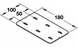 Hafele - З'єднувальний елемент 100х180 мм (IDEA) - 260.23.900