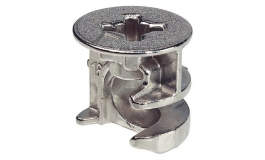 Hafele - Корпус стяжки MINIFIX без бурта цинковий чорний 13.5мм D15мм товщина деталі 18мм - 262.26.374