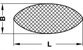 Hafele - Ламель 45х15х4 мм, дерев'яна, величина 0 - 267.90.000