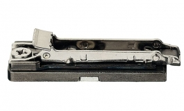 Hafele - Монтажна планка DUOMATIC SM TITANIUM пряма 3мм цамак колір: титан під шуруп - 329.67.063