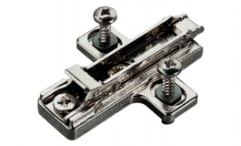 Hafele - Планка монт.з гвинт. "DUOMATIC SM" 0 мм, цамак.нік - 329.71.520