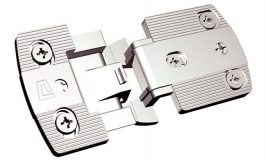 Hafele - Петля цамак нікель для тонких дверей, ламінатів (HPL) 13,0 - 344.75.780