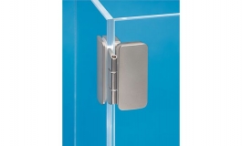 Hafele - Петля для скла цамак, нікельований, товщина скла 3-6 мм - 344.88.710