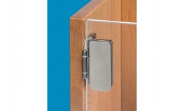 Hafele - Петля для скла цамак, нікельований, товщина скла 5-8 мм - 344.89.730