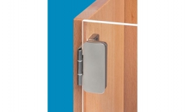 Hafele - Петля для скла цамак нікельована - 344.89.740