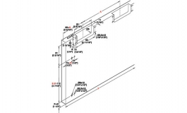 Hafele - Комплект фурнітури FINETTA FLATFRONT S/OS 15 FB для 2-х дверей шириною 1400мм - 406.11.222