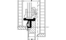 Hafele - Turn-Away 25/X2 r.   150-180cm - 407.72.085