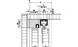 Hafele - Сист.склад.дв."Turn-away" 20 кг, 650-2450 см, прав - 407.73.063