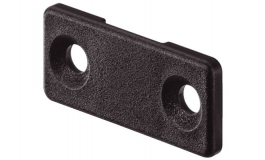 Hafele - Пластина утримуюча пластмасова, колір чорний - 407.90.350