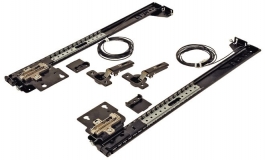 Hafele - Комплект фурнітури для поворотно-засувних дверей 710 мм сталь оцинкована колір: чорний - 408.24.571