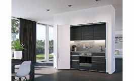 Hafele - Комплект фурнітури для одного дверного розсувного дерев'яного полотна Concepta  1851-2600 навантаження 25 кг - 408.30.008