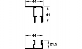 Hafele - Комплект направляючих шин Multifold 30  2,5м - 409.53.925