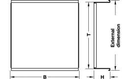 Hafele - Нижня частина вставна для внутрішніх перегородок 400 колір сірий 1xA4 - 425.03.521