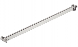 Hafele - Поперечна рейка сталева 400, колір: алюміній - 425.12.220