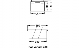 Hafele - Ящик для картотеки V 400, для формату  А 5, пластмаса, колір сірий - 428.00.556
