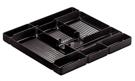 Hafele - Вставка для канцелярських товарів 326x326x30мм пластик колір: чорний RAL 9011 - 429.24.369