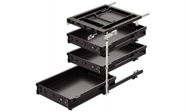 Hafele - Комплект контейнера з 3 орг. висувними ящиками Variant-CER323 чорн.392/500 - 429.30.351