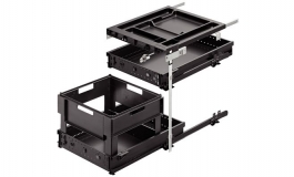 Hafele - Комплект контейнера з 2 орг. висувними ящиками Variant-CER323 чорн.392/500 - 429.30.352