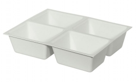 Hafele - Вставка для  інструментів Н внутр. висоти висувного ящика  90мм 4 секції 411x310x85мм - 429.35.721