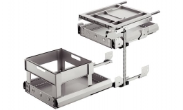 Hafele - Система висувних ящиків алюміній колір білий Ral 9006 - 429.48.242