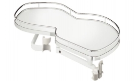 Hafele - Набір полиць LeMans II Classic лівий ширина 600 мм з Anti Slip 2 шт. хром./станд.білий - 541.30.161