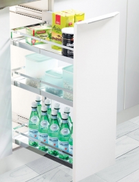 Hafele - Повний комплект кaрго Comfort 30, ліве, з трьома дротяними корзинами на 110 мм - 545.59.095