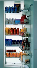 Hafele - Tandem рама з поличками Arena Classic, що кріпиться на дверку шафи ширина 600мм висота 800 мм  хром. /колір білий - 545.94.298