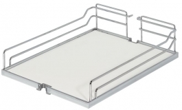Hafele - Навісна корзина-полиця ARENA  CLASSIC 550x452x106мм, сталь, хром./ біл. - 546.75.242