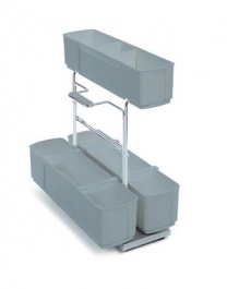 Hafele - Висувний механізм CleaningAGENT з доводжувачем, колір сірий. - 549.24.90K