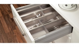 Hafele - Вставка для столових приборів пластикова, колір зелений, напівпрозора 500мм - 553.65.025