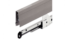 Hafele - Система для висувних ящиків MOOVIT MATRIX з доводчиком сіра 115/500мм 50кг - 553.79.205