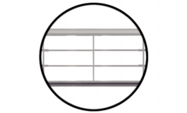 Hafele - Решітка вентиляційна 400х83 мм, пластмас, біла - 571.78.702