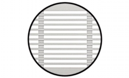 Hafele - Решітка вентиляційна STARTEC з горизонтальними прорізами алюміній срібна 1000х100мм - 575.28.935