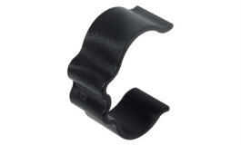 Hafele - Затискач кабелю горизонтальний колір чорний 63 мм - 631.12.300