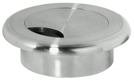 Hafele - Вбудований в стіл перехідник для кабелів алюм.мат d=70мм (альтернат. артикул 631.34.001) - 631.34.901