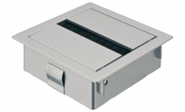 Hafele - Кабельний канал цамак, колір: чорний 80x80 мм - 631.52.320