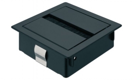 Hafele - Кабельний канал цамак, колір: срібний 80x80 мм - 631.52.920