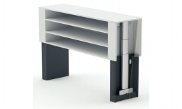 Hafele - Бокові частини для столу IDEA алюміній 300 мм - 633.13.210