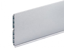 Hafele - Цоколь ПВХ покриття фольга  глянець сірий 8011 Н 100 мм - 713.60.904
