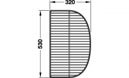Hafele - Корзина хром.320x530x126мм - 805.71.201