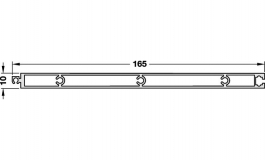 Hafele - LOGO профіль д/полиць 10х165х928 мм, алюм.анод. - 814.02.930