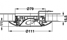 Hafele - Вбудований світильник SOFTL колір білий 12V/35W - 821.96.713